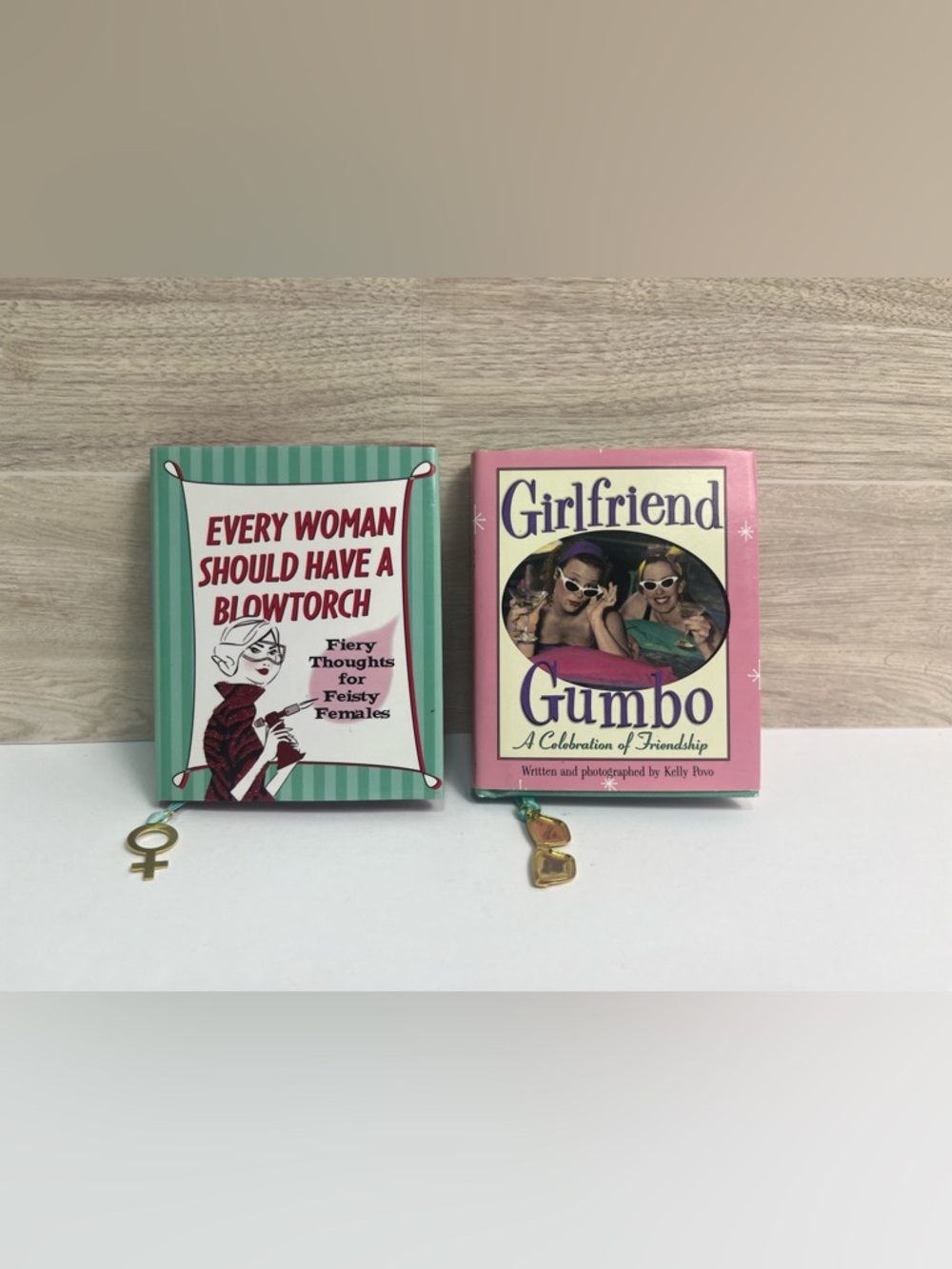 Girlfriend Gumbo & EVERY WOMAN SHOULD HAVE A BLOWTORCH Mini Books Set Of 2